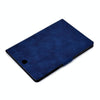 For Samsung Galaxy Tab A 9.7 T550/T555C Cowhide Texture Horizontal Flip Leather Case with Holder & Card Slots & Sleep / Wake-up Function(Blue)
