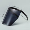 Anti-Saliva Splash Anti-Spitting Sunscreen Sunglasses Integrated Anti-Splash Shield(Black Frame Grey Lens)