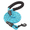 Reflective Dog Lead 150cm Long, Padded Handle, Sky Blue - Medium/Large Breeds