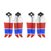 2 Pairs Sunnylife 7238F-3C For DJI Mavic Air 2 Double-sided Three-color Low Noise Quick-release Propellers(Red Blue White)