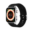 GT22 1.85 inch TFT Screen Silicone Band Health Smart Watch, Support Bluetooth Call / Plateau Blood Oxygen / Body Temperature / Arrhythmia / TI Heart Rate Monitoring(Black Silver)
