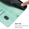 For Samsung Galaxy M55 5G / C55 5G Line Splicing Buckle Retro Leather Phone Case(Mint Green)