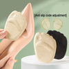 10pairs 4D Sponge Non-slip Forefoot Pad High Heels Mat(Beige)