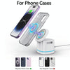 H32 15W 3 in 1 Magnetic Multifunctional Wireless Charger (White)