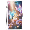 For Samsung Galaxy S23+ 5G Crystal Texture Colored Drawing Leather Phone Case(Butterfly Love Flower)