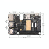 Waveshare For Raspberry Pi 5 PCIe to MiniPCIe / Gigabit Ethernet / USB 3.2 Gen1 HAT, Spec: No Accessories