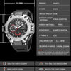 SMAEL 8060 Waterproof Sports Alloy Men Watch Luminous Display HD Mirror Watch(Silver)