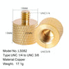 BEXIN LS082 2 PCS 3/8 inch Female Thread to 1/4 inch Male Conversion Screws