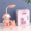 T509 Astronaut Pen Holder Desk Lamp with Pencil Sharpener Function(Pink)
