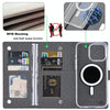 For iPhone 14 Pro ViLi GBS-C Series MagSafe Magnetic RFID Leather Flip Phone Case(Black)