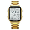 SKMEI 1888 Multifunctional Men 30M Waterproof Sports Stainless Steel Digital Wrist Watch(Gold)