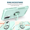 For Samsung Galaxy Note10+ 3 in 1 PC + TPU Phone Case with Ring Holder(Mint Green)