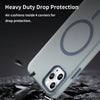 For iPhone 11 Pro Max MagSafe Frosted Translucent TPU + PC Full Coverage Phone Case(Dark Blue)