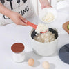 Kitchenware Microwave Oven Utensils Rrice Cooker Heating Steamer Pot Steamed Rice Box(Bright Orange)