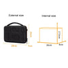 Cwatcun H91 Medium Sports Camera Case Portable Waterproof EVA Digital Camera Storage Bag(Black)