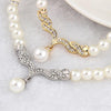 3 in 1 Bridal Accessories Lady Classic Fashion Bead Earring Necklace Jewelry Set