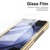 For Samsung Galaxy Z Fold5 Integrated PC + PU Phone Case with Pen / Pen Box(Gold)