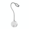 3W Flexible Goose Neck Warm White LED Reading Lamp Light , 160 LM 3000-3200K Wall Mount Light Wall Sconce Lamp, Got the CE / FCC Certification, Goose Neck Length: 30cm, US/EU Plug, Default Delivery EU Plug