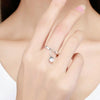 S925 Sterling Silver Ring Open Shell Beads Ladies Ring