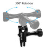 PULUZ CNC Aluminum Ball Joint Mount with 2 Long Screws for GoPro, Insta360, DJI and Other Action Cameras(Black)