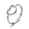 Fashion Heart Shaped Wedding Ring for Woman White(10)