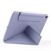 For iPad 10th Gen 10.9 2022 Fixed Buckle Magnetic Deformation Leather Tablet Case(Lavender Purple)