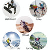 SULAITE GT-010 Off-Road Riding Pulley Knee Pads Elbow Pads Anti-Fall Anti-Vibration Sports Protector Gear(Black)