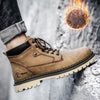 SY-5888M Winter Outdoor Work Shoes Casual Martin Boots, Size: 43(Khaki)