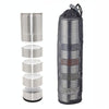 COOL CAMP CF-601 Outdoor Portable Barbecue Picnic Seasoning Bottle Set with Grinder,(Silver)