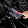 WILD MAN XT2S 1L EVA Hard Shell Mountain Bike Front Beam Bag Cycling Waterproof Phone Bag(Black)