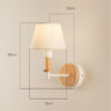 E27 LED Bedside Aisle Creative Personality Wooden Wall Lamp, Power source: With LED White Light 5W(White)