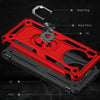 For Huawei nova 8i Shockproof TPU + PC Phone Case with 360 Degree Rotating Holder(Red)