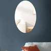 30cm x 20cm Oval Acrylic Mirror Stereo Wall Stickers Home Decoration Soft Mirror(Gold)