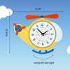Cartoon Shake Wall Clock Children Room Decoration Wall Clock (Helicopter)