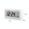Automatic Night Light Electronic Clock Large Screen Adjustable Backlight Alarm Clock (White)