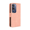 For vivo Y19s 4G Skin Feel Calf Texture Card Slots Leather Phone Case(Pink)