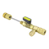 34pcs / Set T6 Air Conditioning Valve Core Remover Installer Tool with Dual Size SAE 1/4 and 5/16 Ports(Gold)