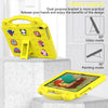 For Lenovo Tab M10 X605 / X505 / Tab P10 X705 Handle Kickstand Children EVA Shockproof Tablet Case(Yellow)