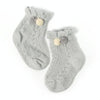Baby Socks Mesh Thin Baby Cotton Socks, Toyan Socks: L 3-5 Years Old(Gray)