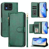 For Asus Zenfone 11 Ultra Multi-Card Slots Zipper Wallet Leather Phone Case(Green)