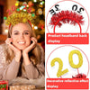 2025 Digital Christmas Party Decoration Headband Mall Bar New Year Eve Event Headdress(Green)