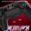 For PS4 Dazzle Color Light Wireless Bluetooth Grip(Black)