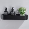 Toilet Shelf No-Punch Bathroom Storage Rack, Specification: 30cm Black