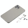 iPhone XS Max Back Cover, iP15 Pro Max Style (Titanium)