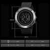 SKMEI 1416 Multifunctional Outdoor Fashion Noctilucent Waterproof Steel Ring Digital Watch (Black)