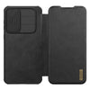 For Samsung Galaxy A56 5G NILLKIN QIN Series Pro Sliding Camera Cover Design Leather Phone Case(Black)