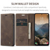 For Samsung Galaxy A56 CaseMe 013 Multifunctional Horizontal Flip Leather Phone Case(Coffee)
