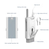 Q8 8 in 1 Multi-Function Headset Cleaning Pen Keyboard Mobile Phone Cleaner(White+Red)