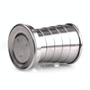 Stainless Steel Camping Folding Cup Traveling Outdoor Camping Hiking Mug Portable Collapsible Cup M 150ML