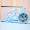 Bicycle-shaped Desktop Alarm Clock Student Gifts(Light Blue)